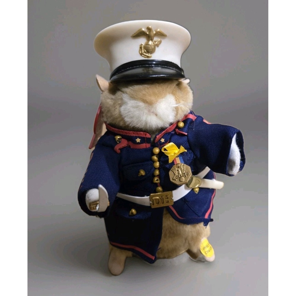 Gemmy Marine Corp Hamster Musical Dancing Marine Hamstermania Works Vintage
